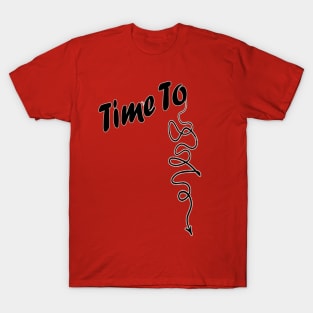 Time To Wind Down String Design NYC Style Urban Slang T-Shirt